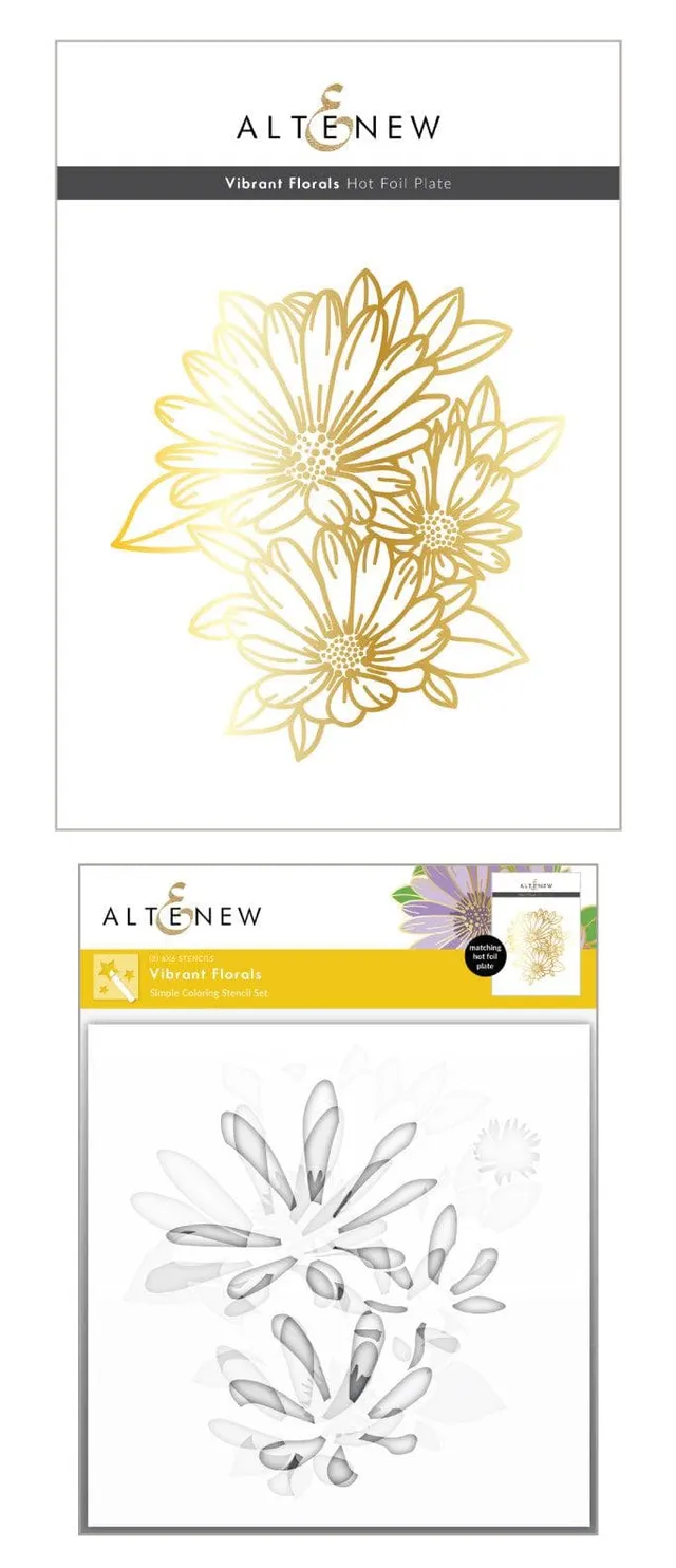 altenew-vibrant-florals-hei-folienplatte-komplett-bundle-daisies image 1