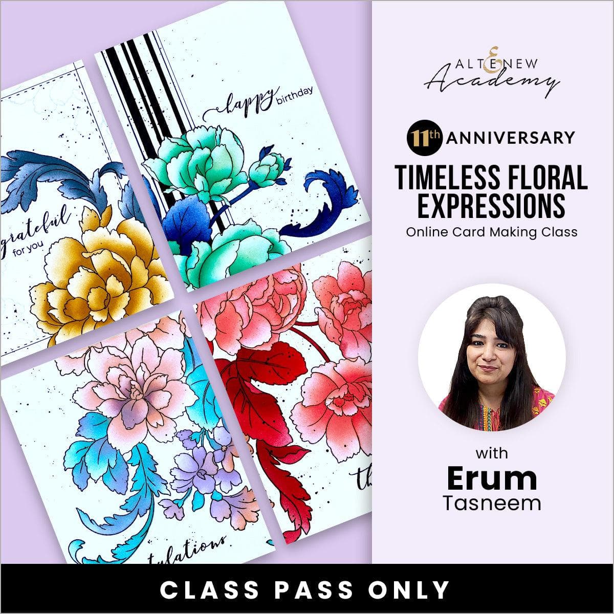 altenew-timeless-floral-expressions-onlinekurs-kurspass-blumen image 2