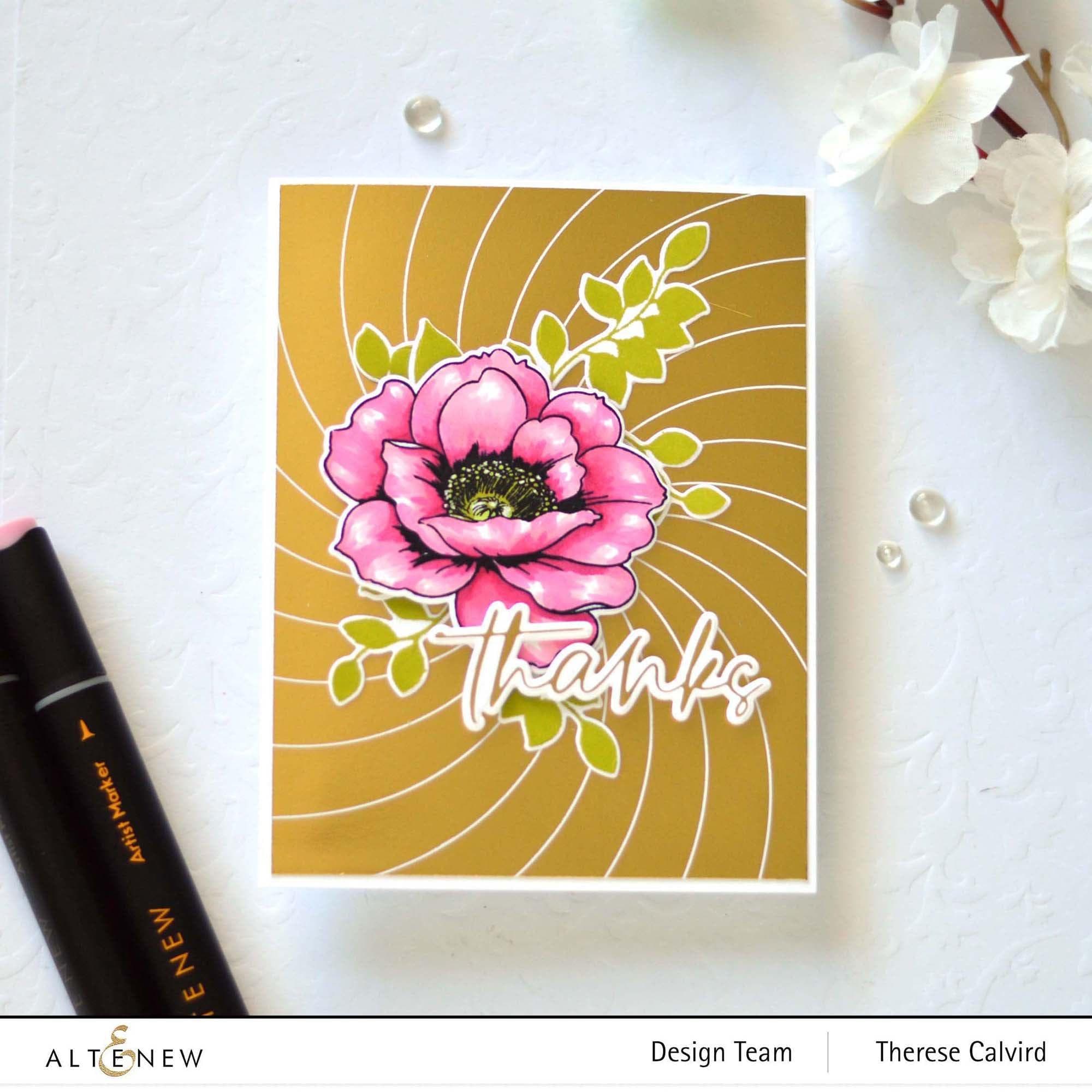 altenew-rainbow-burst-hot-foil-plate-stencil-set-6x6 image 2
