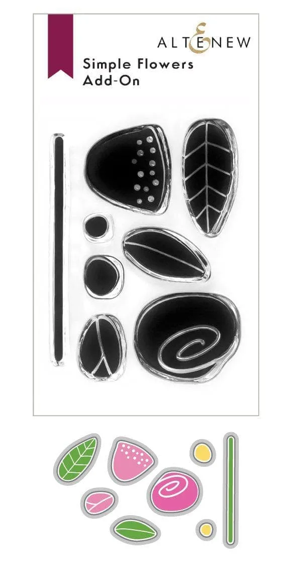 altenew-simple-flowers-add-on-stempelset-blumen-2x3 image 1