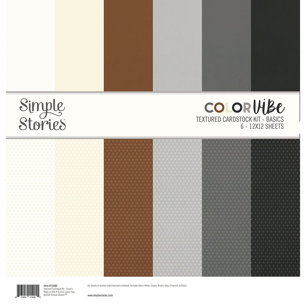 simple-stories-color-vibe-basics-cardstock-kit-12x12-6-bogen image 1