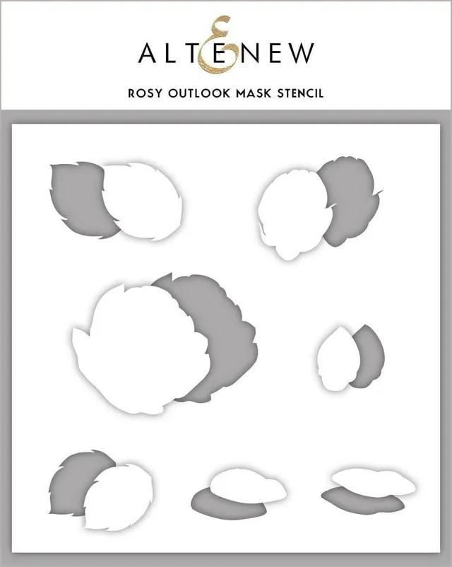 altenew-rosy-outlook-mask-stencil-masken-schablone-6x6-rosen image 1