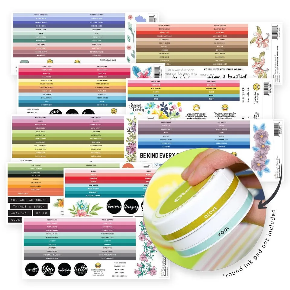 altenew-round-ink-pads-label-set-fresh-dye-ink-90-farben image 1