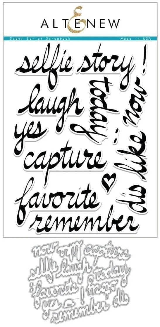 altenew-super-script-scrapbook-stempel-stanzen-bundle image 1