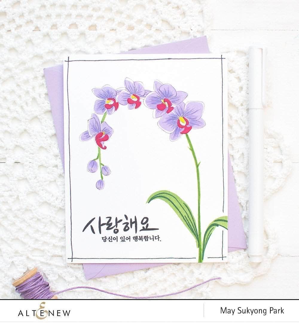 altenew-oriental-orchid-stempelset-blume-6x8-zoll image 6