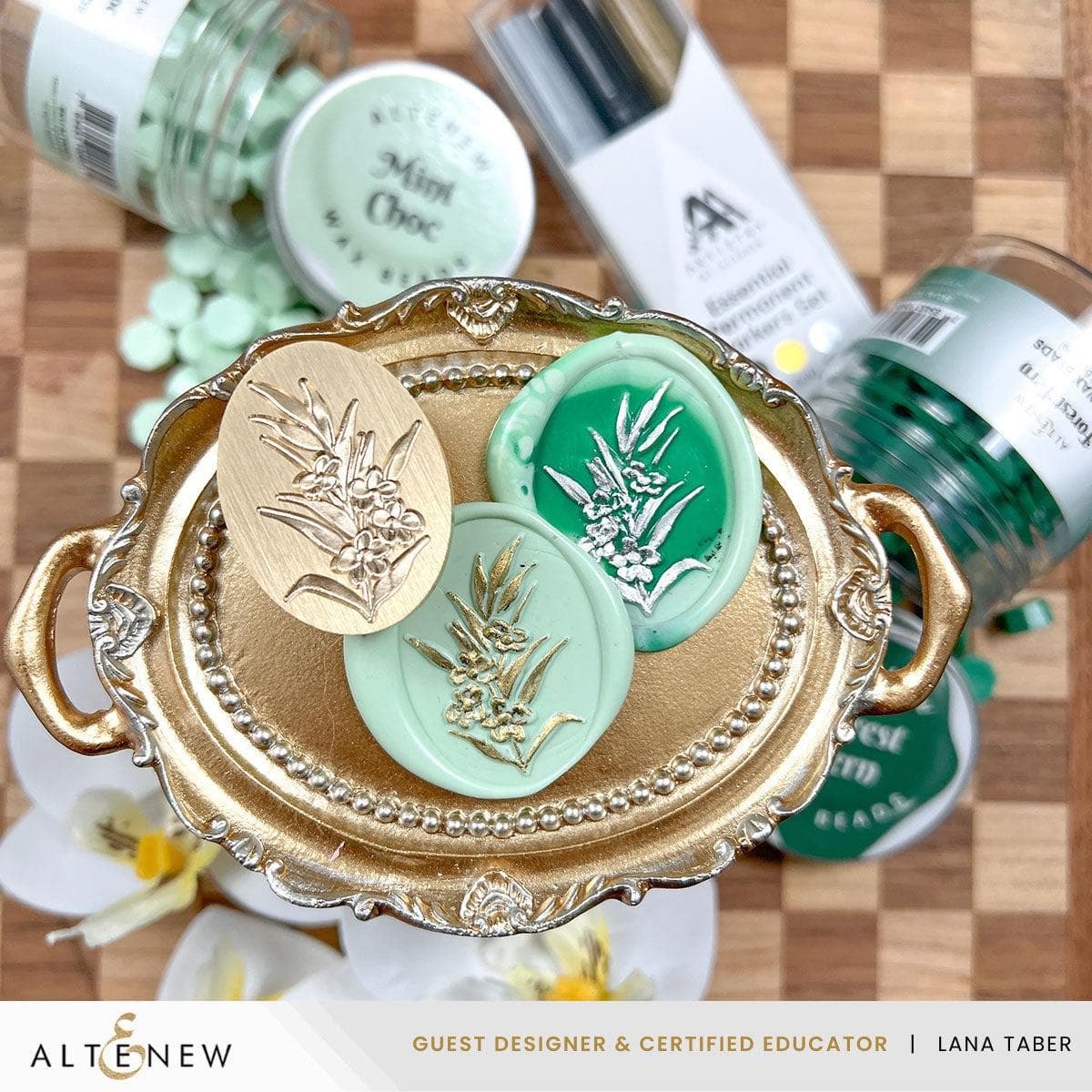 altenew-painted-grass-wax-seal-stamp-siegelstempel-2-5-x-3-3-cm image 4
