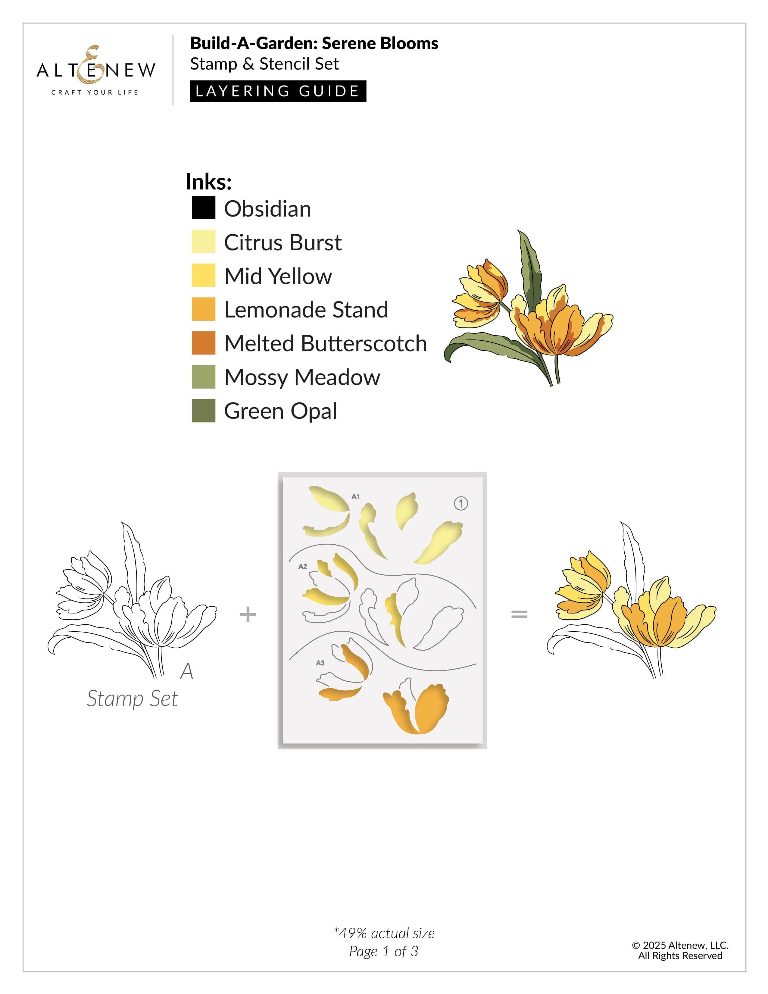 altenew-build-a-garden-serene-blooms-stempel-set-tulpe-3-teilig image 3