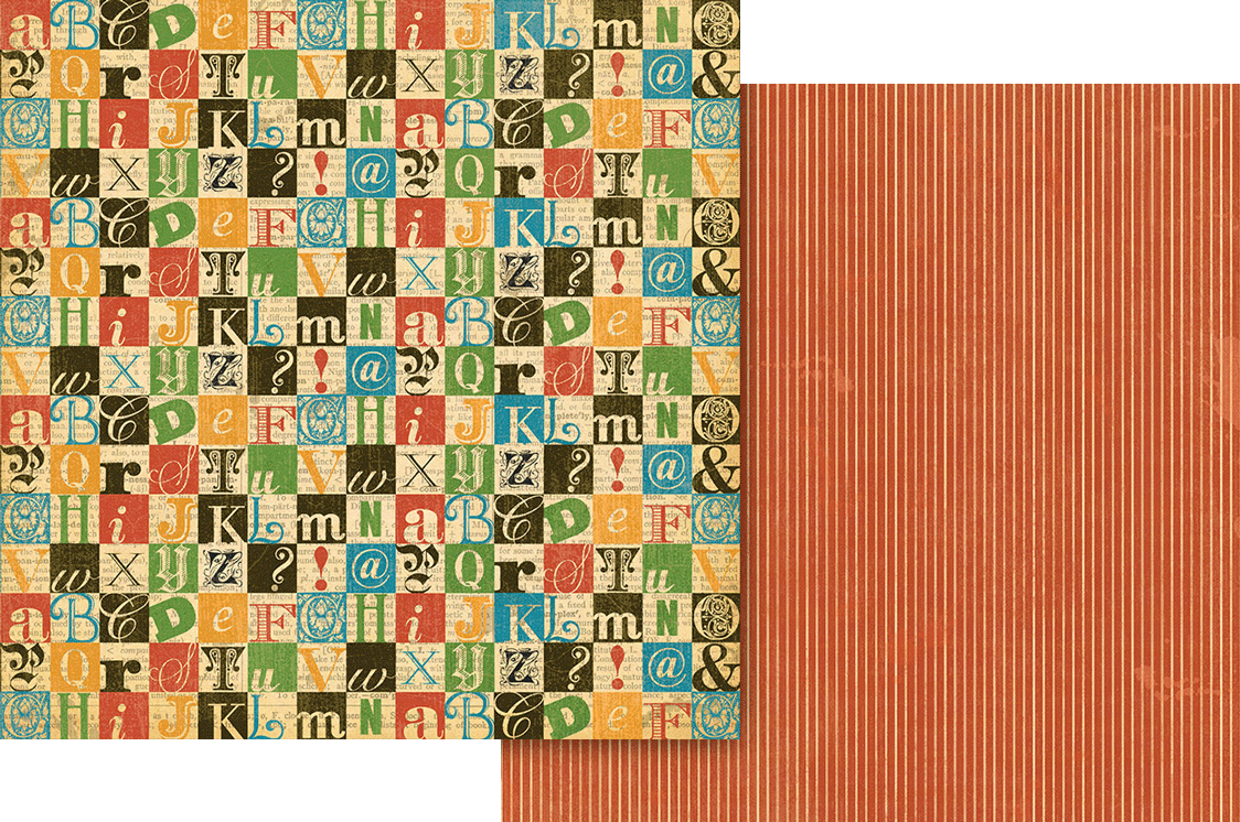 graphic-45-typography-keepsake-edition-papier-set-12x12 image 8