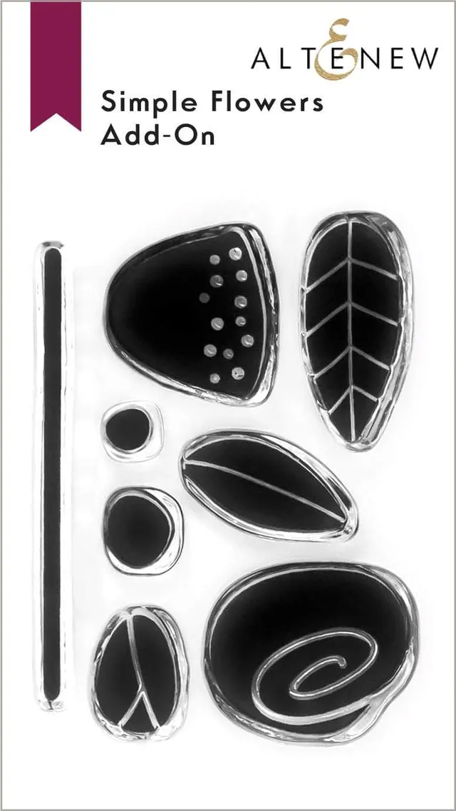 altenew-simple-flowers-add-on-stamp-set-ministempel-2x3-floral image 1