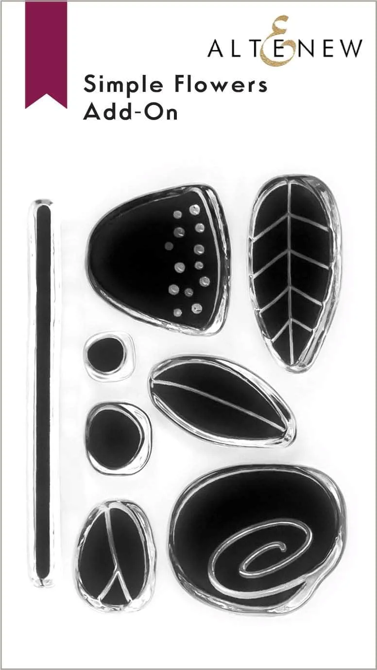 altenew-simple-flowers-add-on-stamp-set-ministempel-2x3-floral image 1
