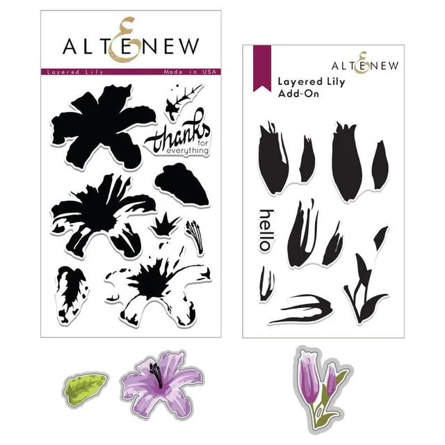 altenew-layered-lily-stempel-bundle-stempel-stanze-lilie image 1