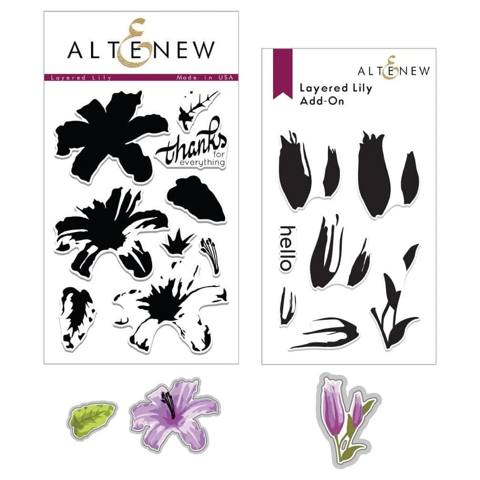 altenew-layered-lily-stempel-bundle-stempel-stanze-lilie image 1