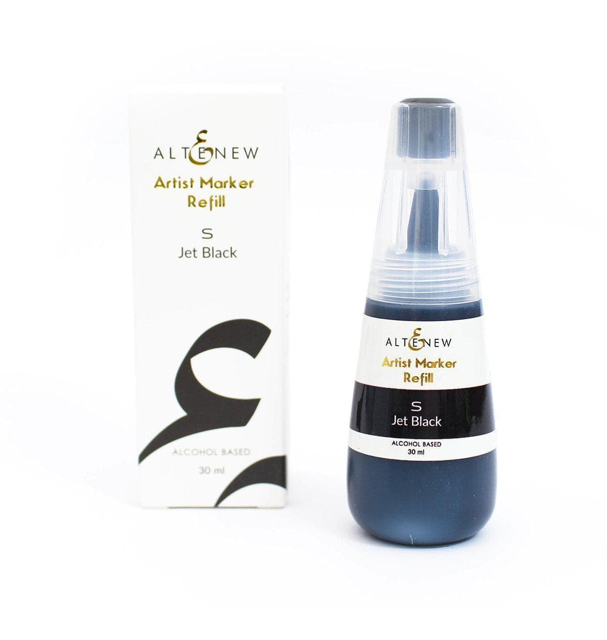 altenew-jet-black-alkoholtinte-30ml-nachf-ller-schwarz image 1