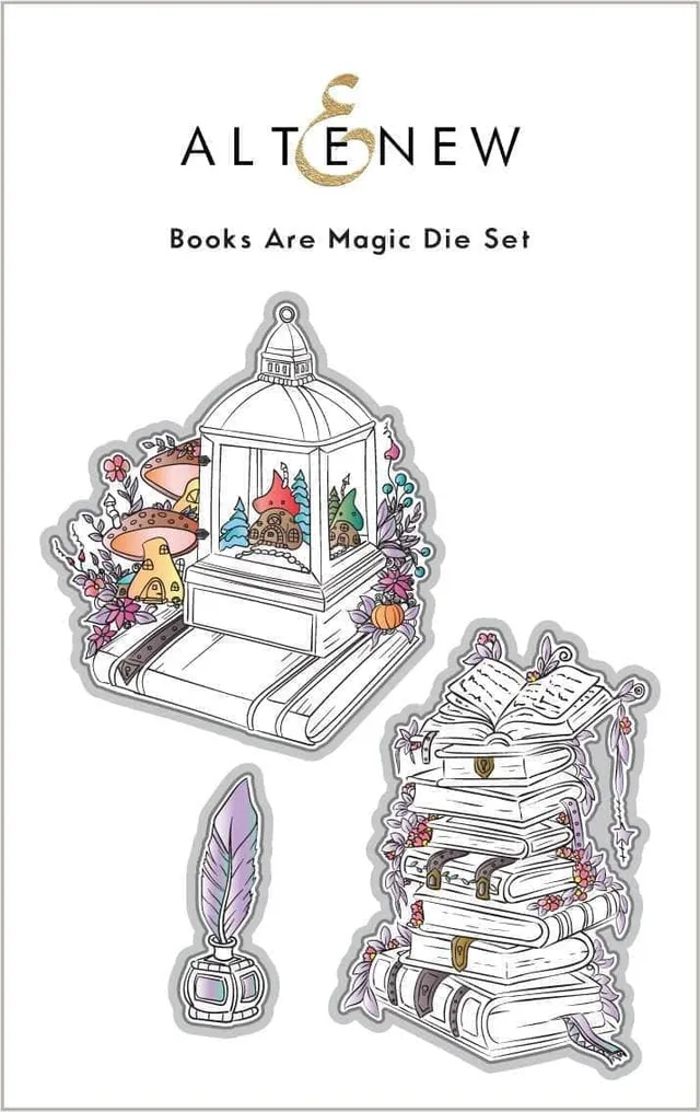 altenew-books-are-magic-stanzschablonen-set-3-tlg-buch image 1