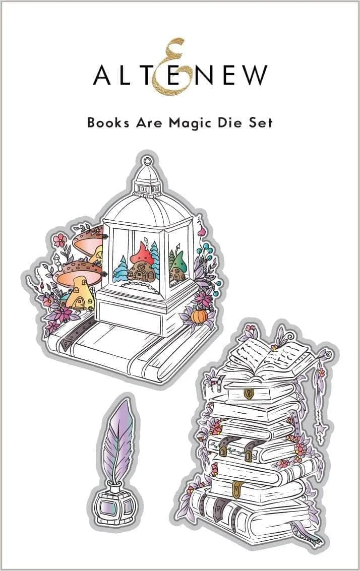 altenew-books-are-magic-stanzschablonen-set-3-tlg-buch image 1
