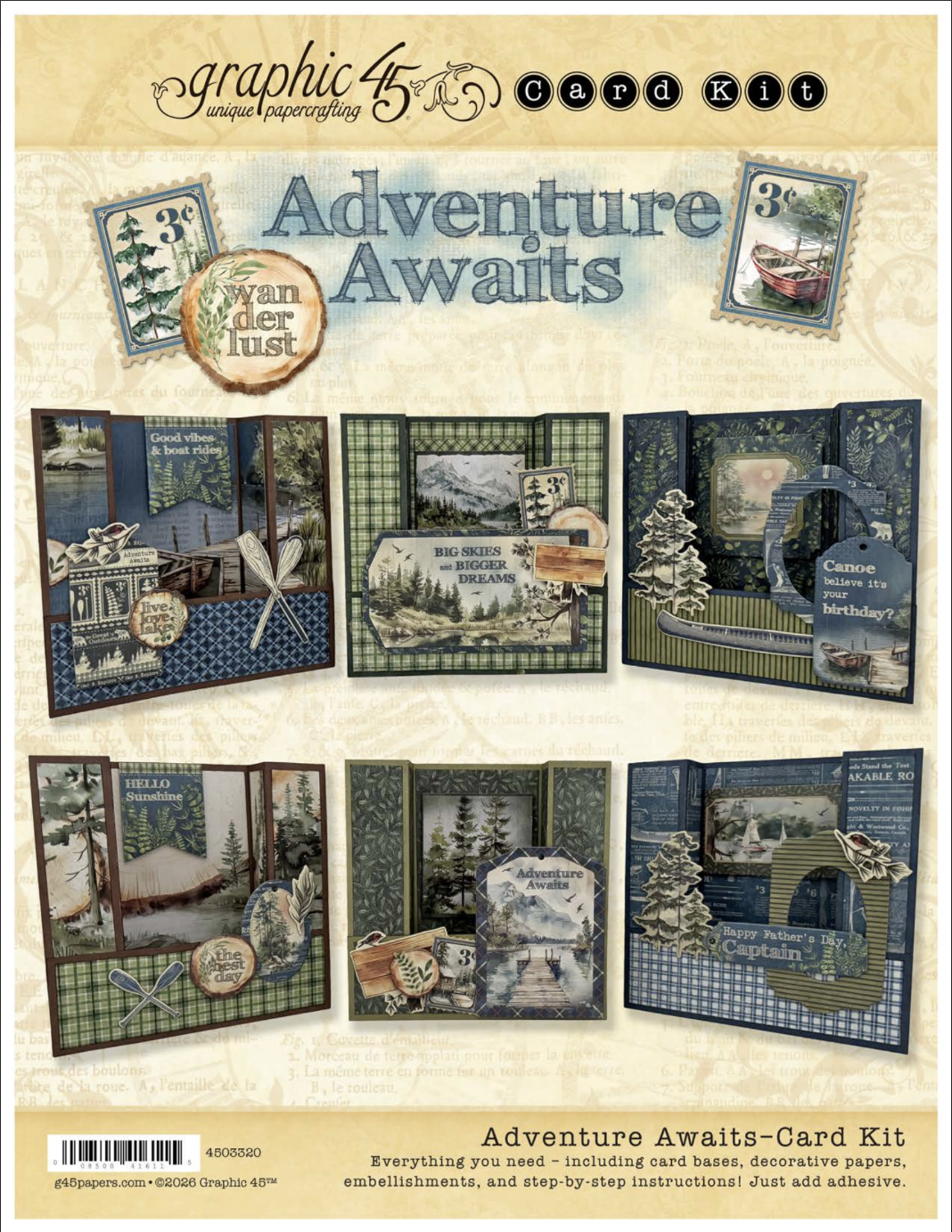 graphic-45-adventure-awaits-card-kit-bastelset-karten image 6