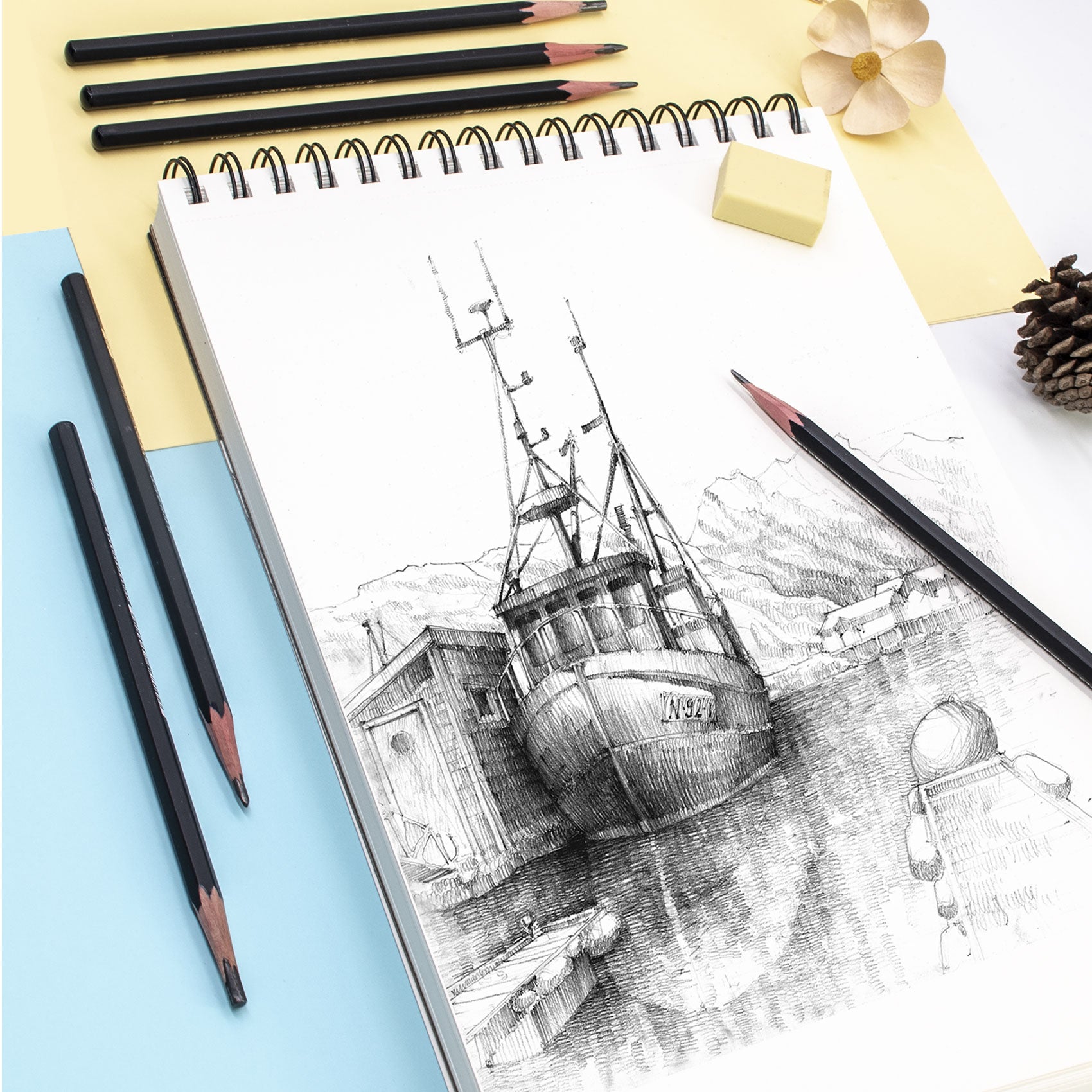 stationery-island-sketchbook-skizzenbuch-a4-180g-50-blatt image 4