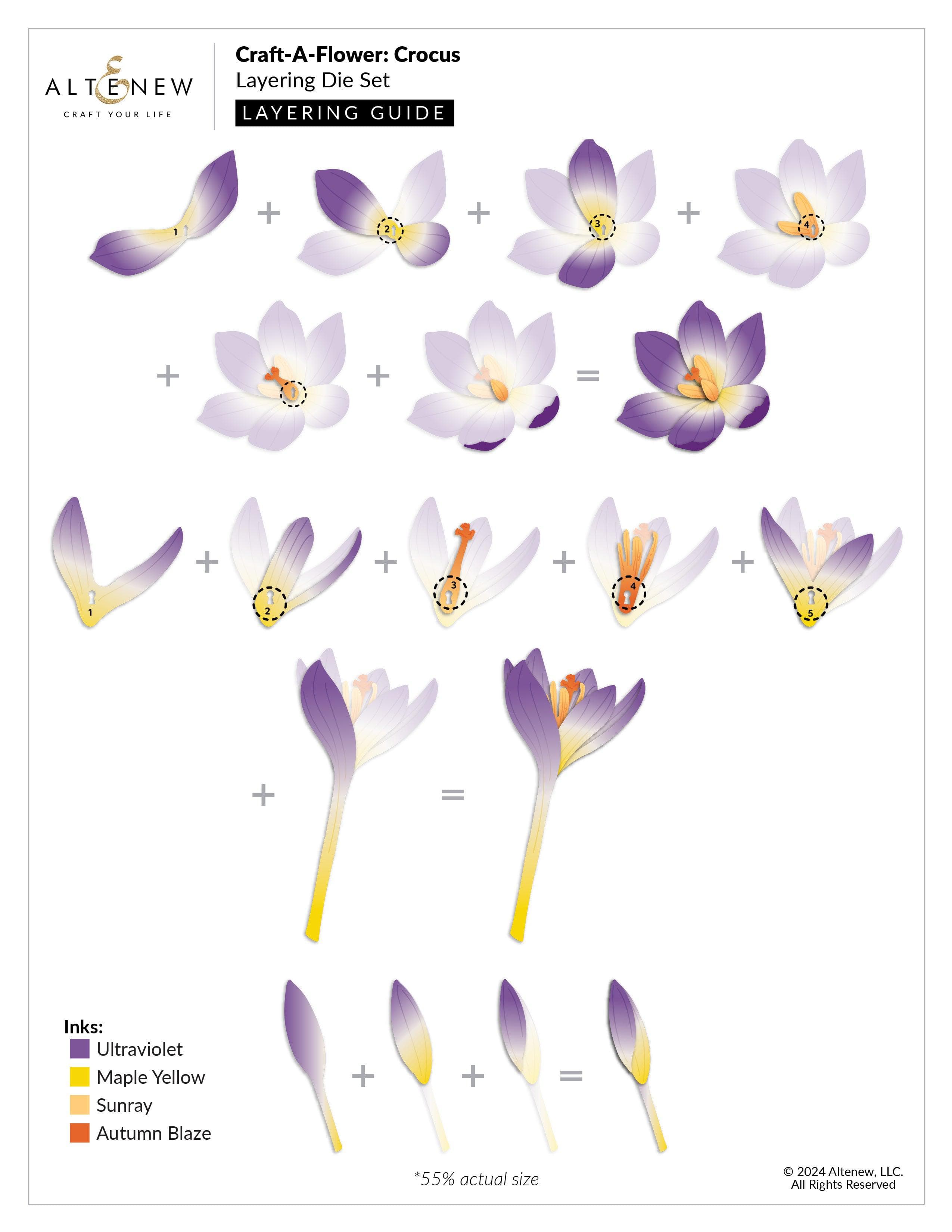 altenew-craft-a-flower-crocus-stanzschablonen-krokus-13-tlg image 3