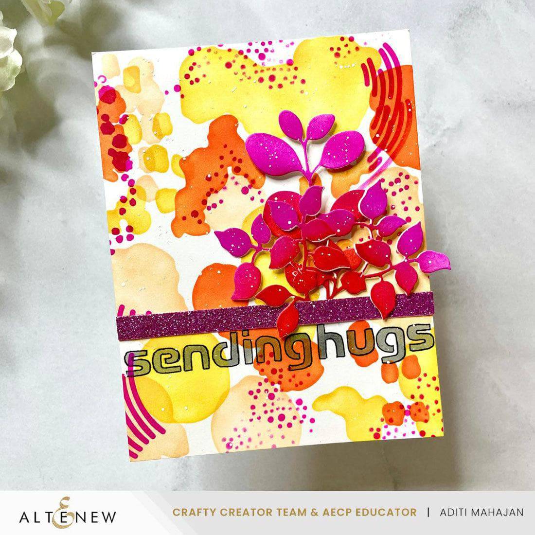 altenew-stencil-art-nature-splashes-stanzschablonen-zweige image 2