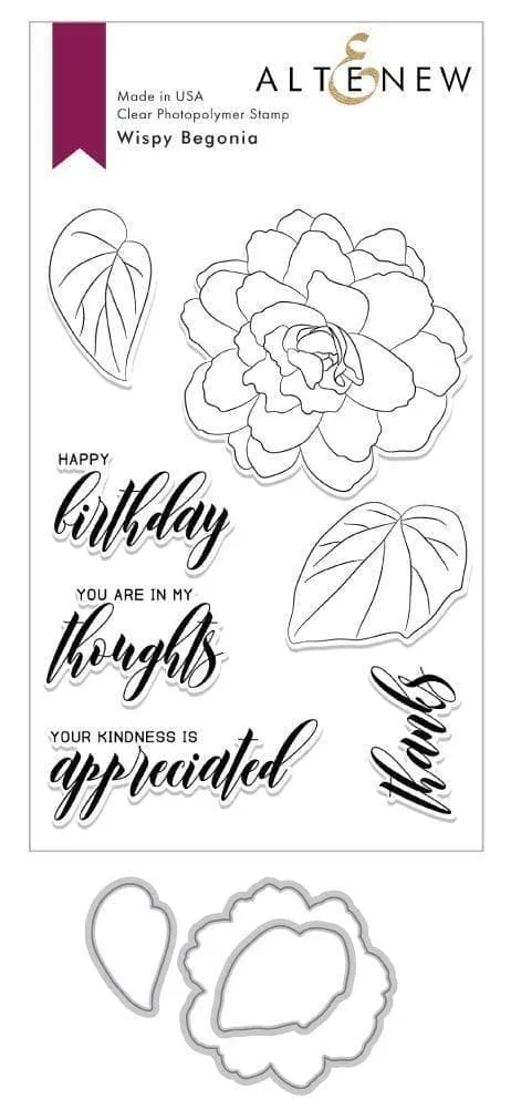 altenew-wispy-begonia-stempel-begonie-geburtstag-6x8 image 1