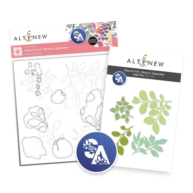 altenew-stencil-art-nature-splashes-bundle-6x6-schablone image 1