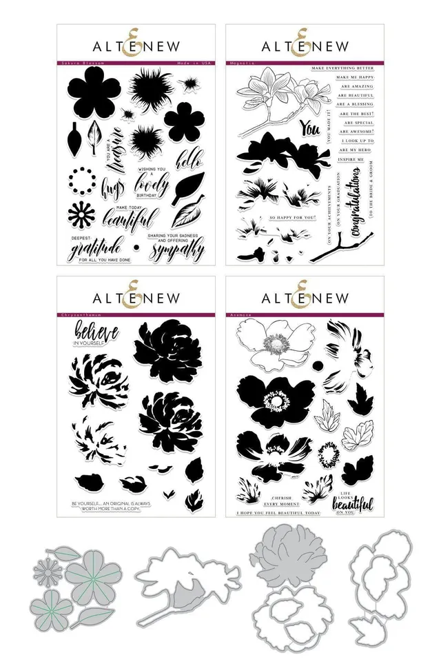 altenew-build-a-garden-d-stempelset-blumen-4er-layering image 1