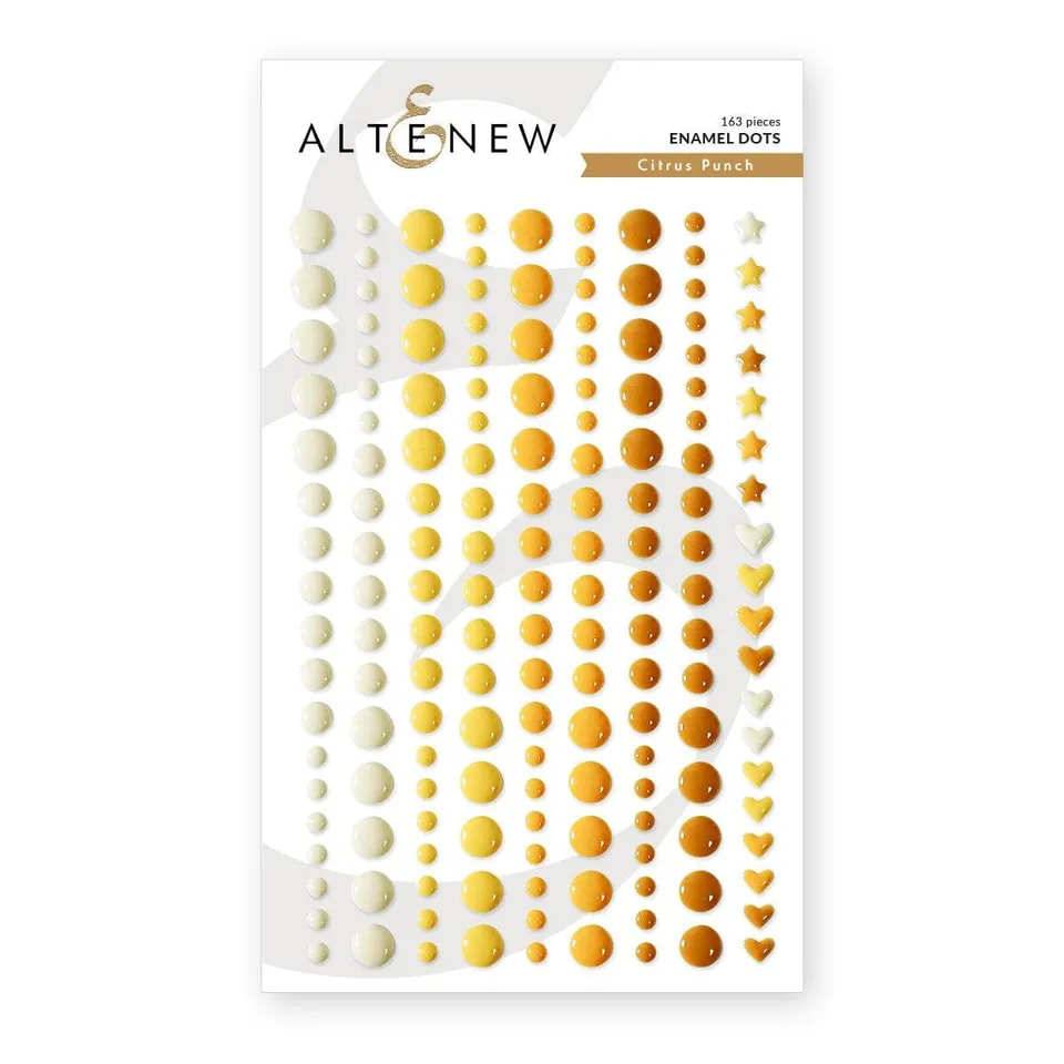 altenew-citrus-punch-enamel-dots-163-sticker-gelb image 1