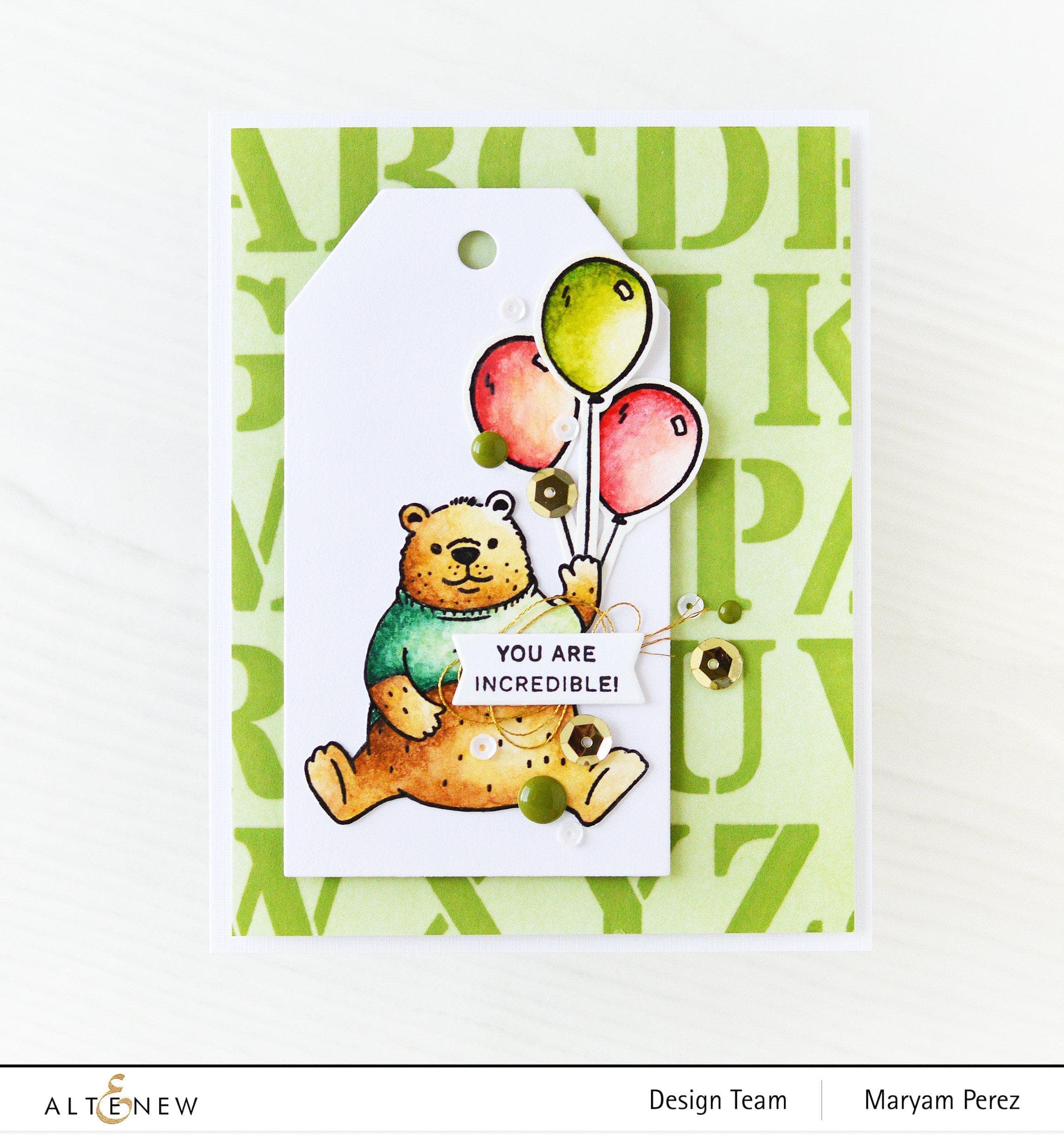 altenew-baby-shower-schablone-tiere-6x6 image 2