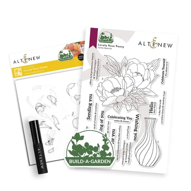 altenew-build-a-garden-lovely-rose-peony-stempel-schablonen image 1