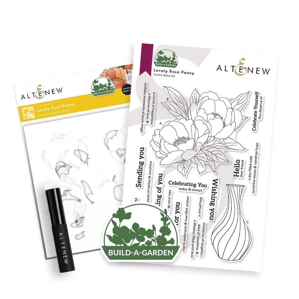 altenew-build-a-garden-lovely-rose-peony-stempel-schablonen image 1