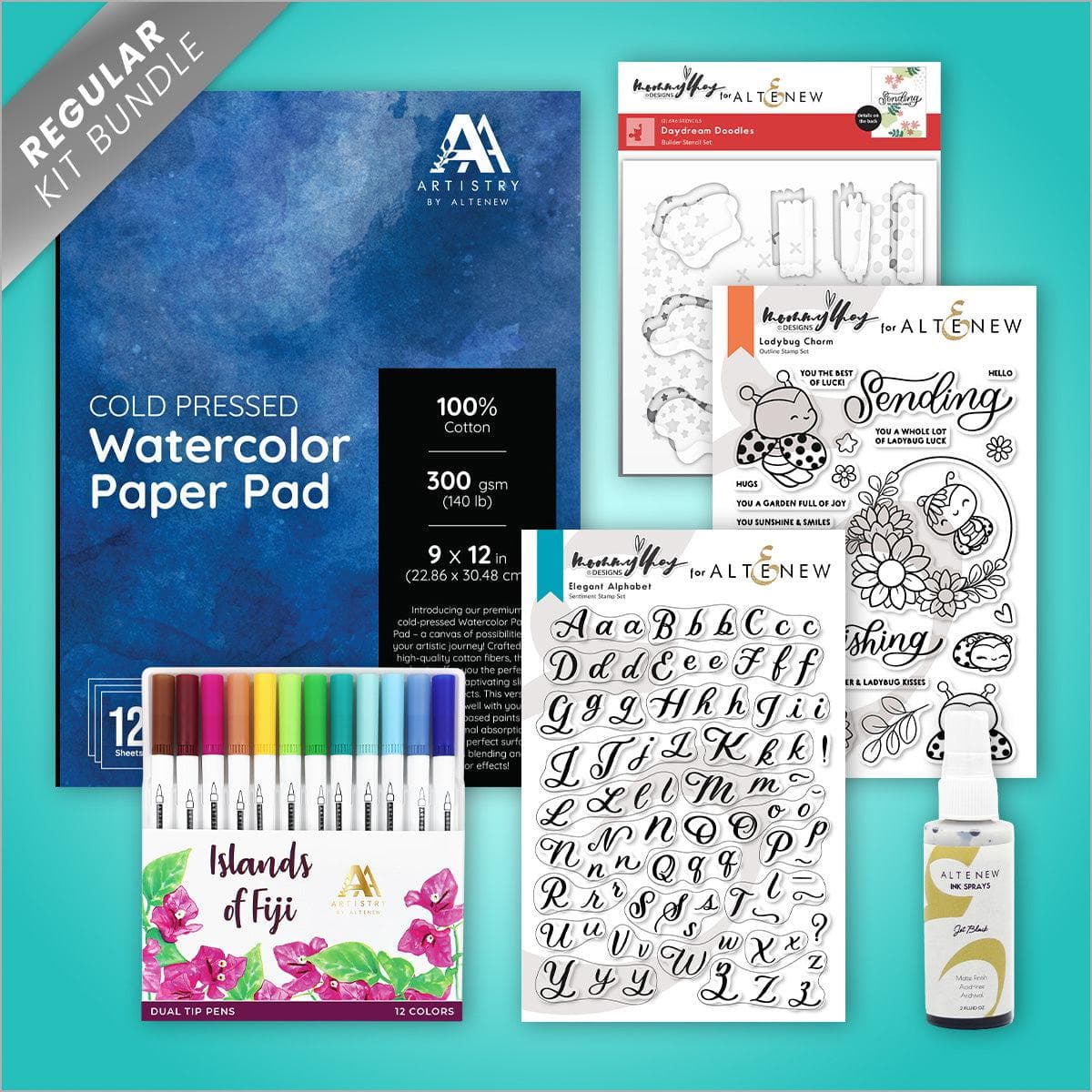 altenew-tools-artful-brush-lettering-deluxe-kit-lhey-ralston image 4