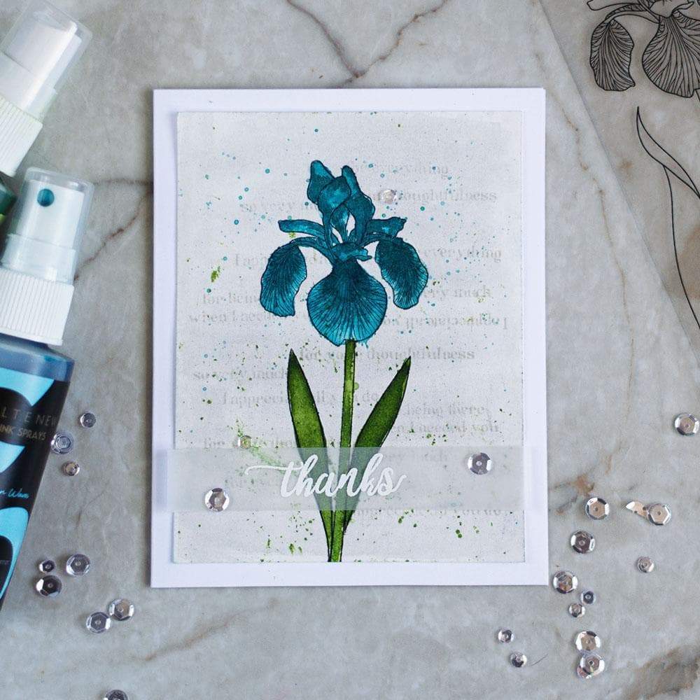 altenew-enchanted-iris-stempelset-blumen-danketext image 4