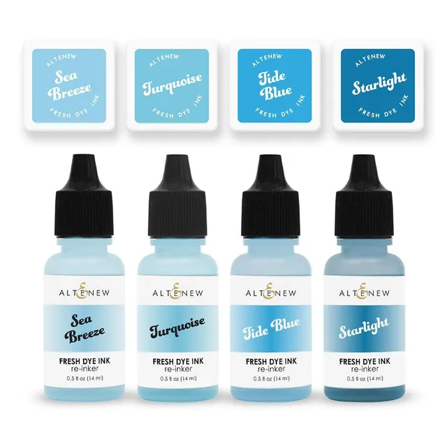 altenew-deep-blue-seas-fresh-dye-ink-ministempelkissen-4er-blau image 1