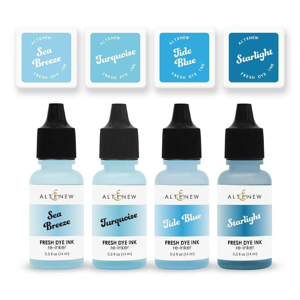 altenew-deep-blue-seas-fresh-dye-ink-ministempelkissen-4er-blau image 1
