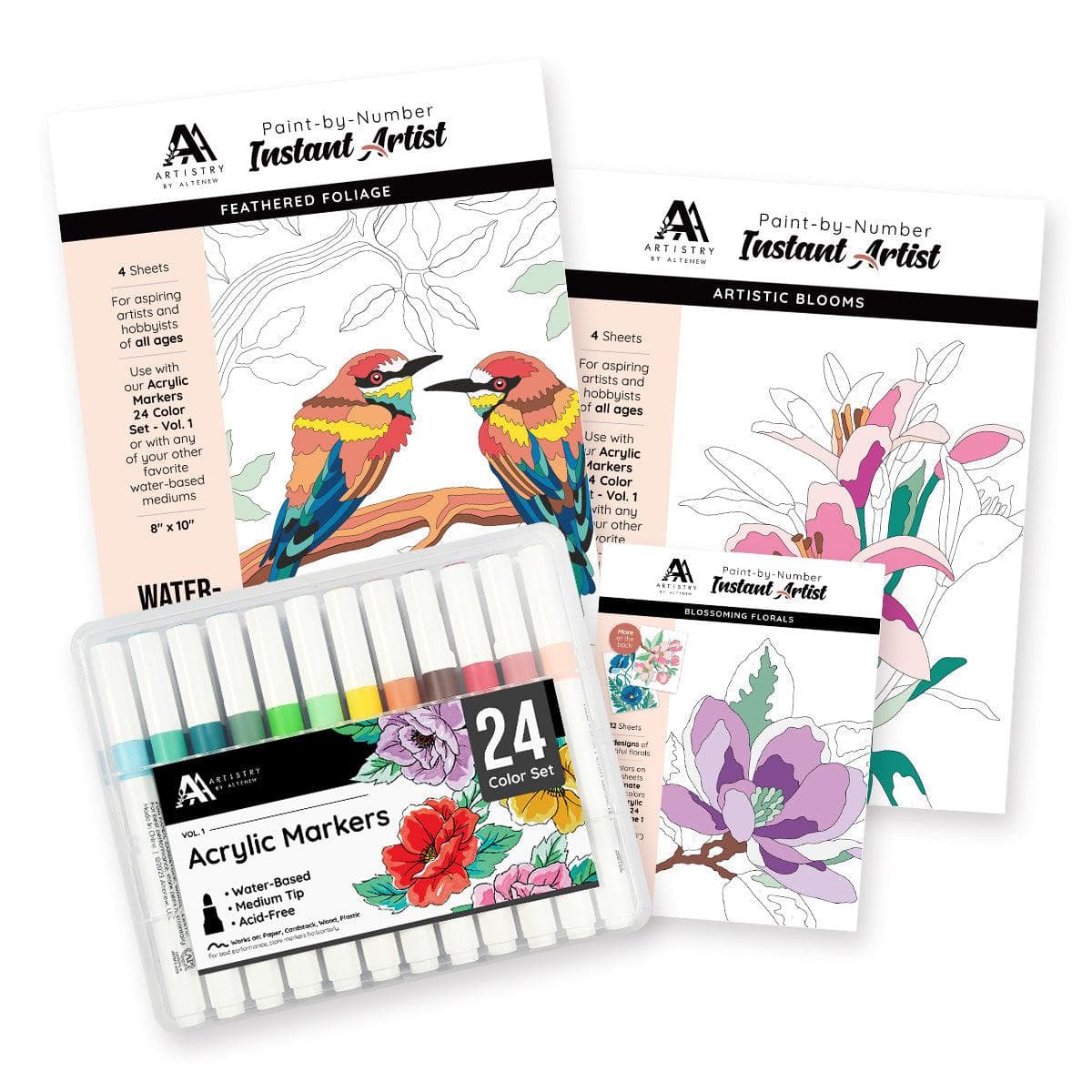 altenew-ultimate-instant-artist-malset-acrylmarker-24-farben image 1