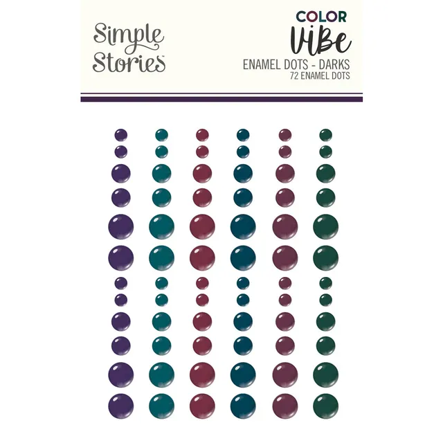 simple-stories-color-vibe-enamel-dots-darks-72-st-ck image 1
