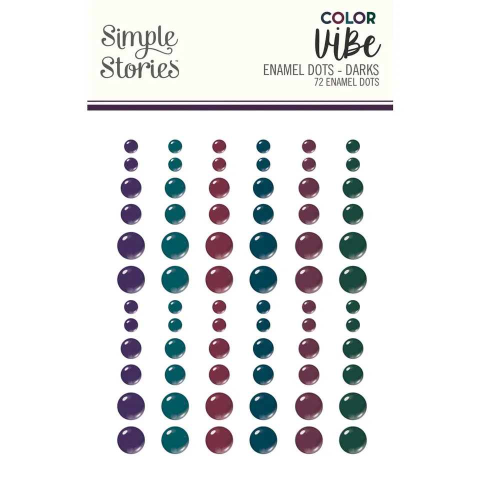simple-stories-color-vibe-enamel-dots-darks-72-st-ck image 1