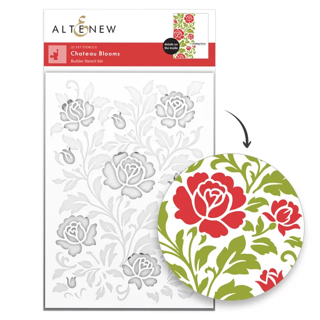 altenew-chateau-blooms-schablone-2in1-rosen-5x7 image 1
