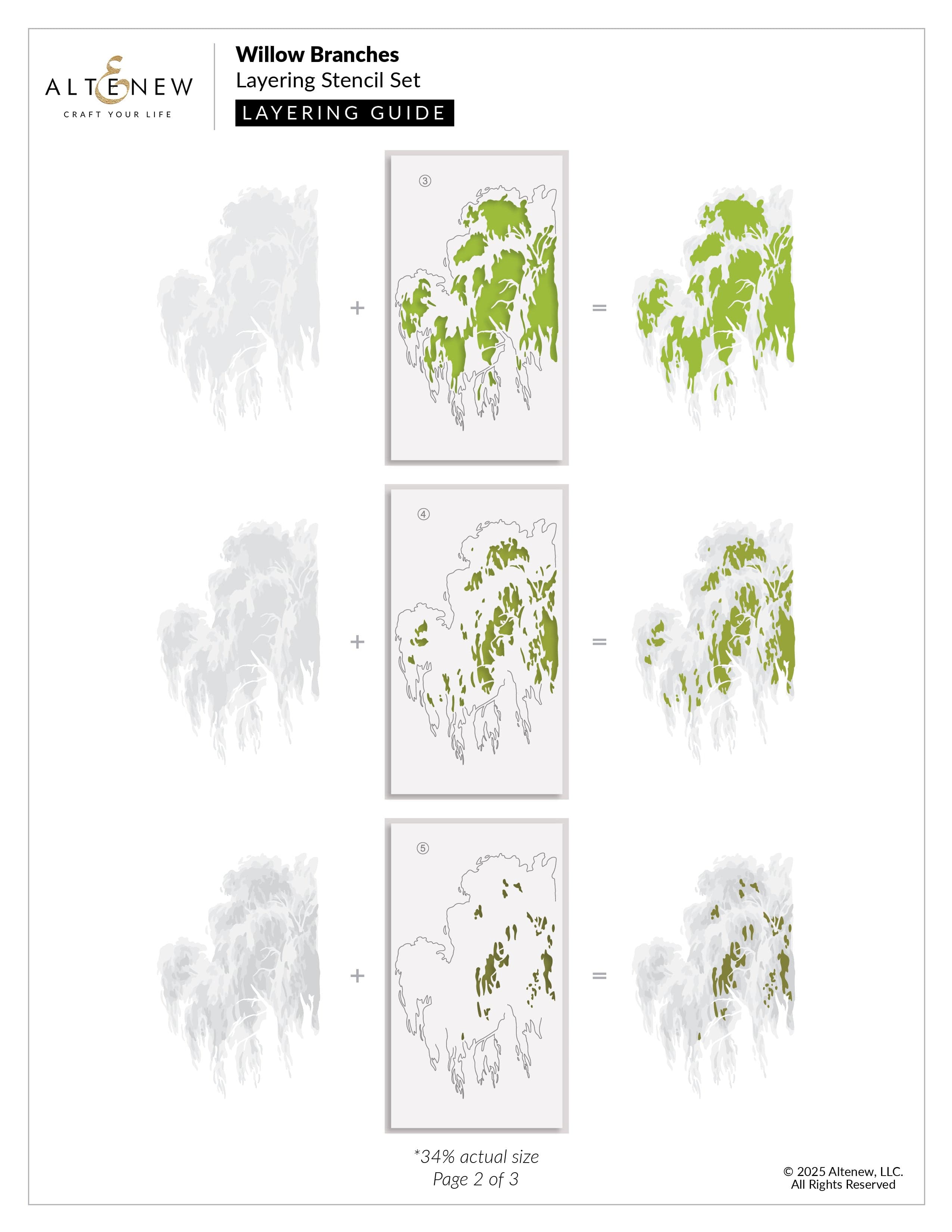 altenew-stencils-willow-branches-complete-bundle-stanzen-schablone image 5