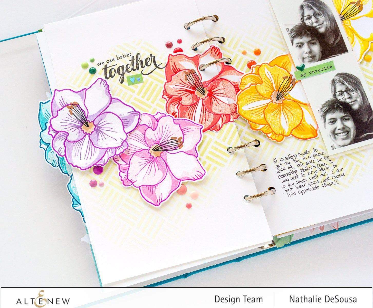 altenew-amaryllis-stencil-schablone-masken-schablone image 4
