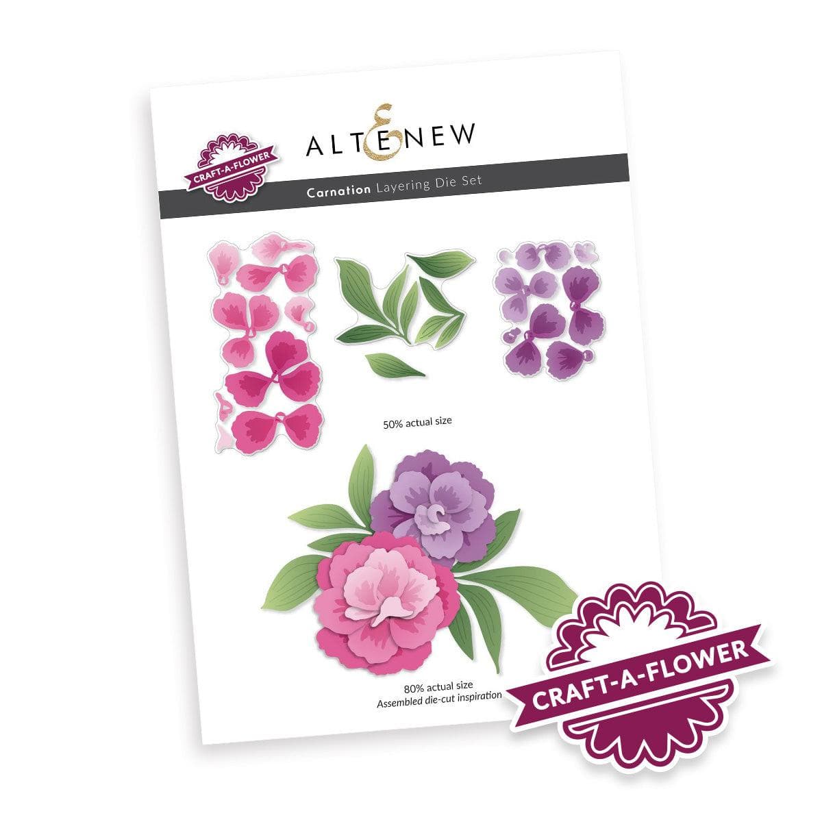 altenew-craft-a-flower-nelken-stanzen-carnation-layering-die-set image 1