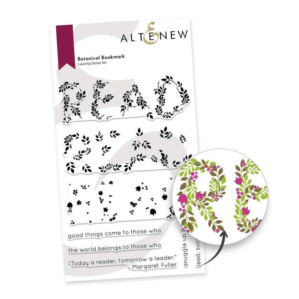 altenew-botanical-bookmark-stempelset-floral-4x6-zoll image 1