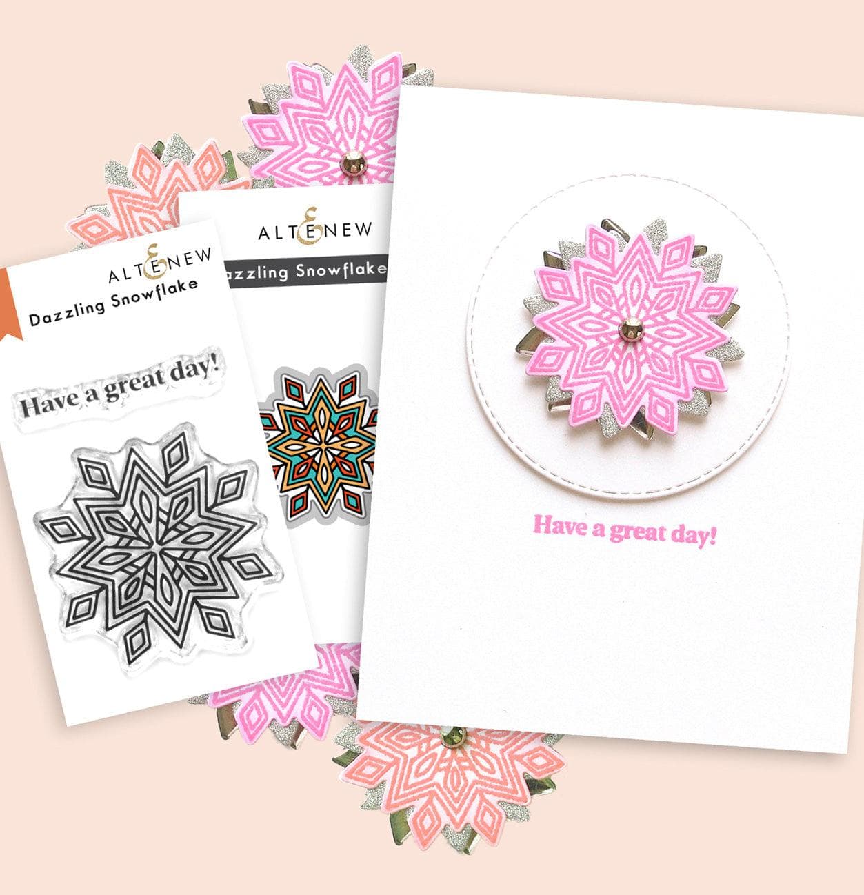 altenew-dazzling-snowflake-stempelset-schneeflocke-2-stempel image 2