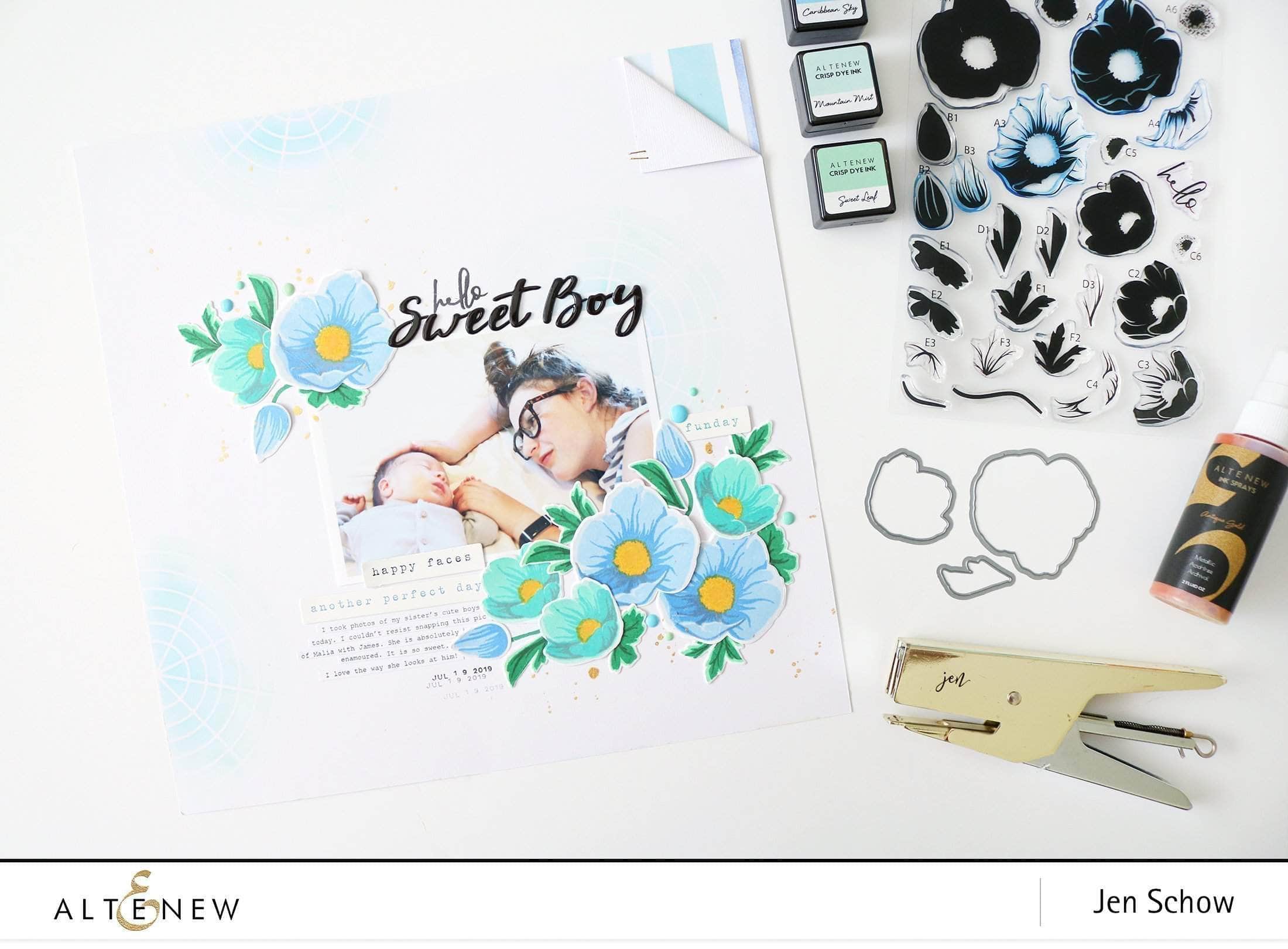 altenew-build-a-flower-hellebore-stempelset-mit-stanzen-und-ink-bundle image 7