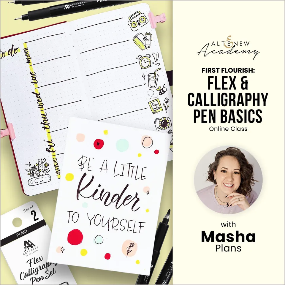 altenew-first-flourish-flex-kalligraphie-kurs-stifte-kit image 1