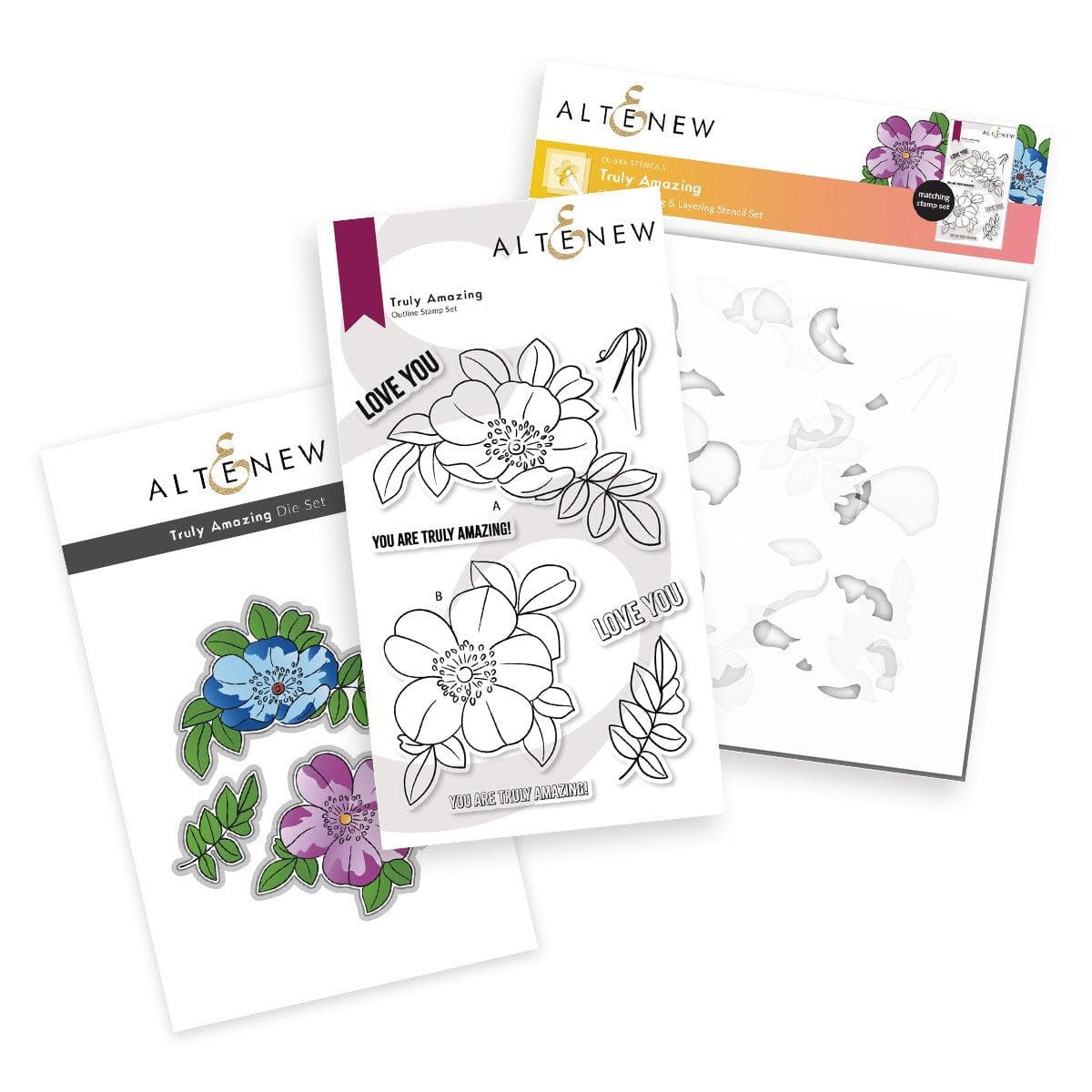 altenew-stencils-truly-amazing-complete-bundle-stempel-schablone-stanze image 1