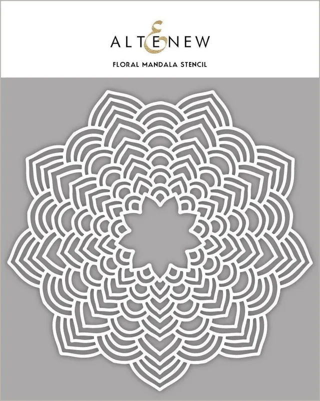 altenew-stencils-floral-mandala-schablone-8x8-hintergrund image 1