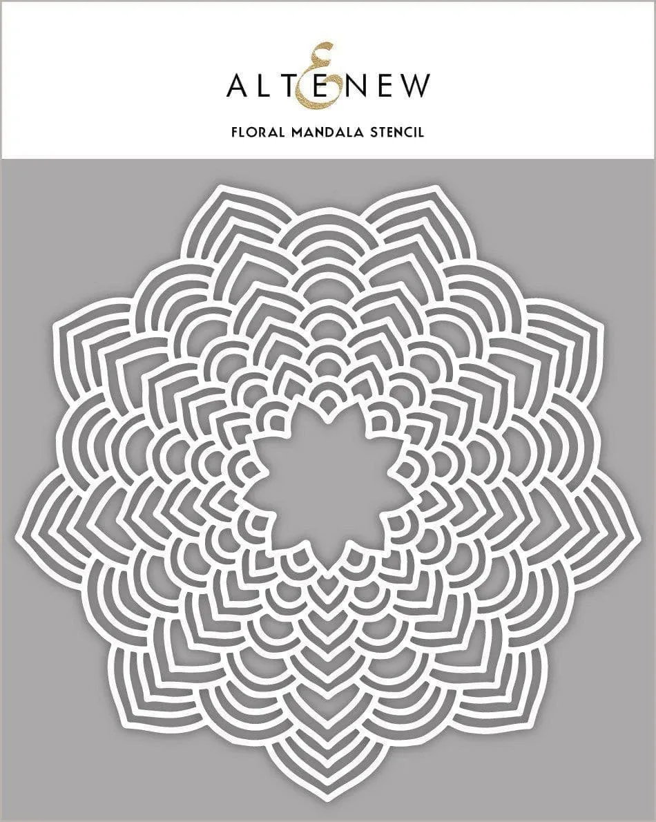 altenew-stencils-floral-mandala-schablone-8x8-hintergrund image 1
