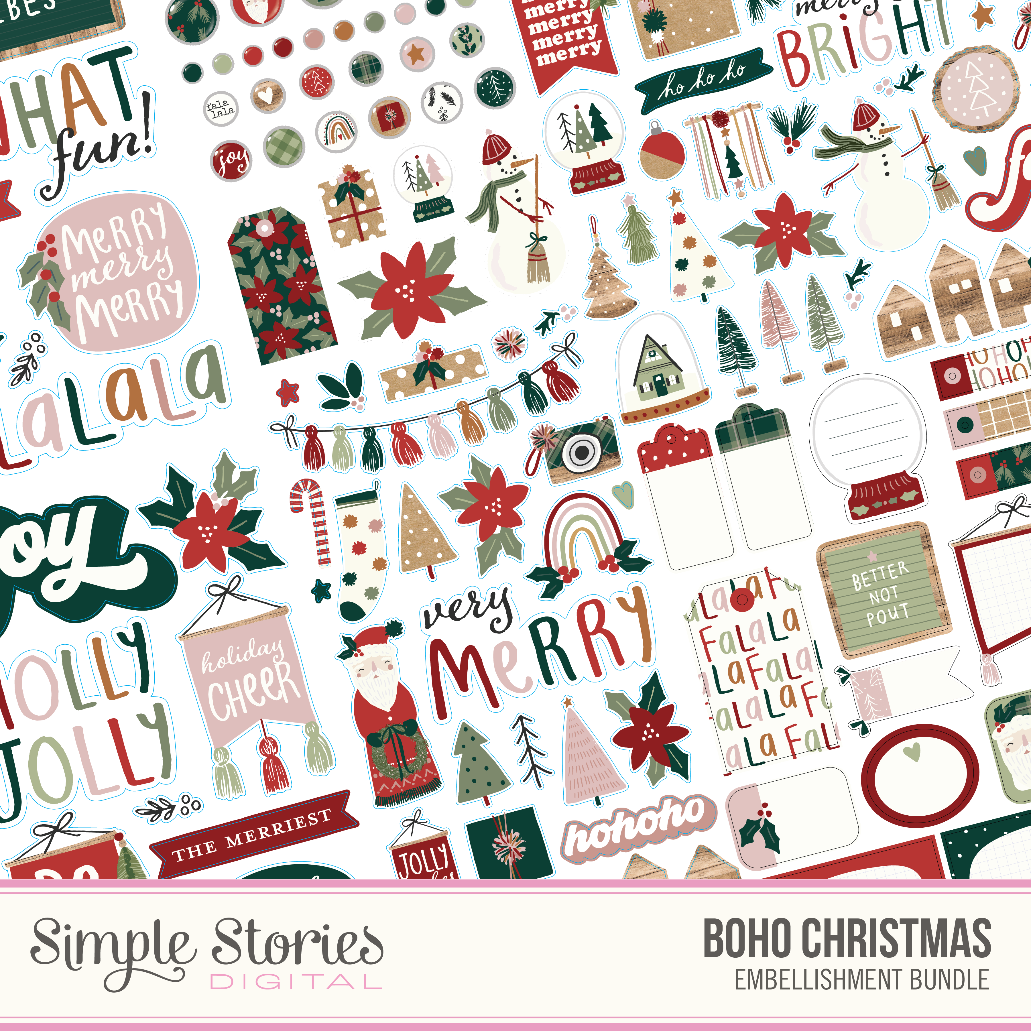 simple-stories-boho-christmas-digital-bundle-png-weihnachten image 1