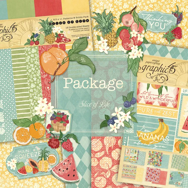 graphic-45-slice-of-life-papier-paket-frucht-8-teilig image 1